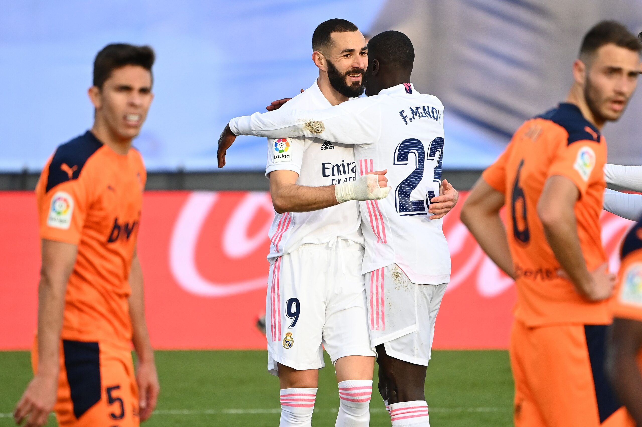 Benzema y Mendy están de vuelta para jugar contra Liverpool. Foto: Getty Images.
