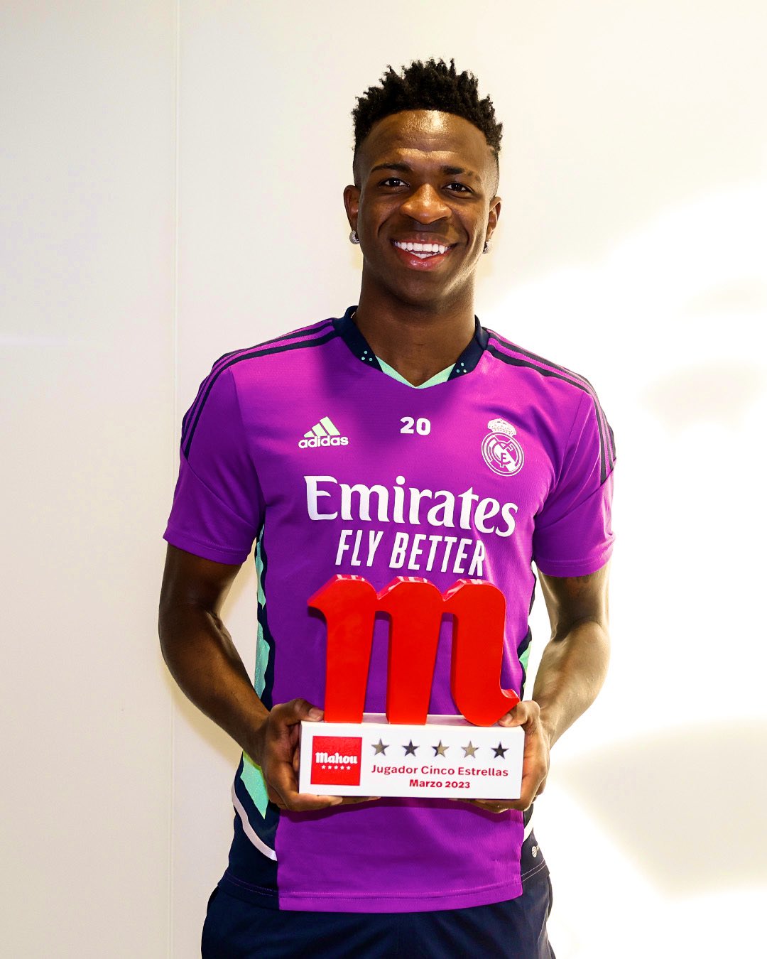 Vinicius Jr. mejor jugador del mes de marzo.