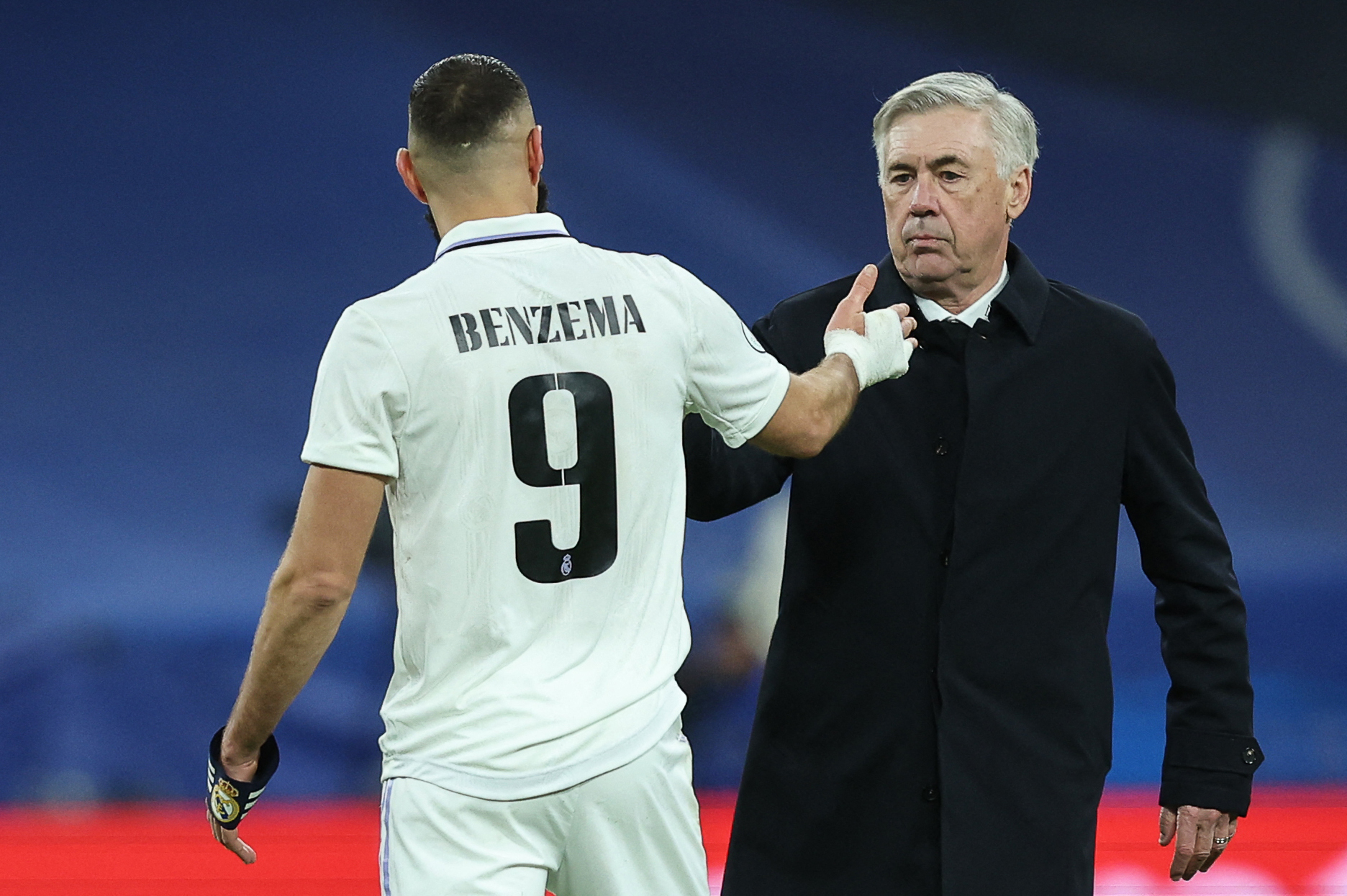 Carlo Ancelotti y la ilusión de que Benzema gane el Balón de Oro. Foto: Getty Images.