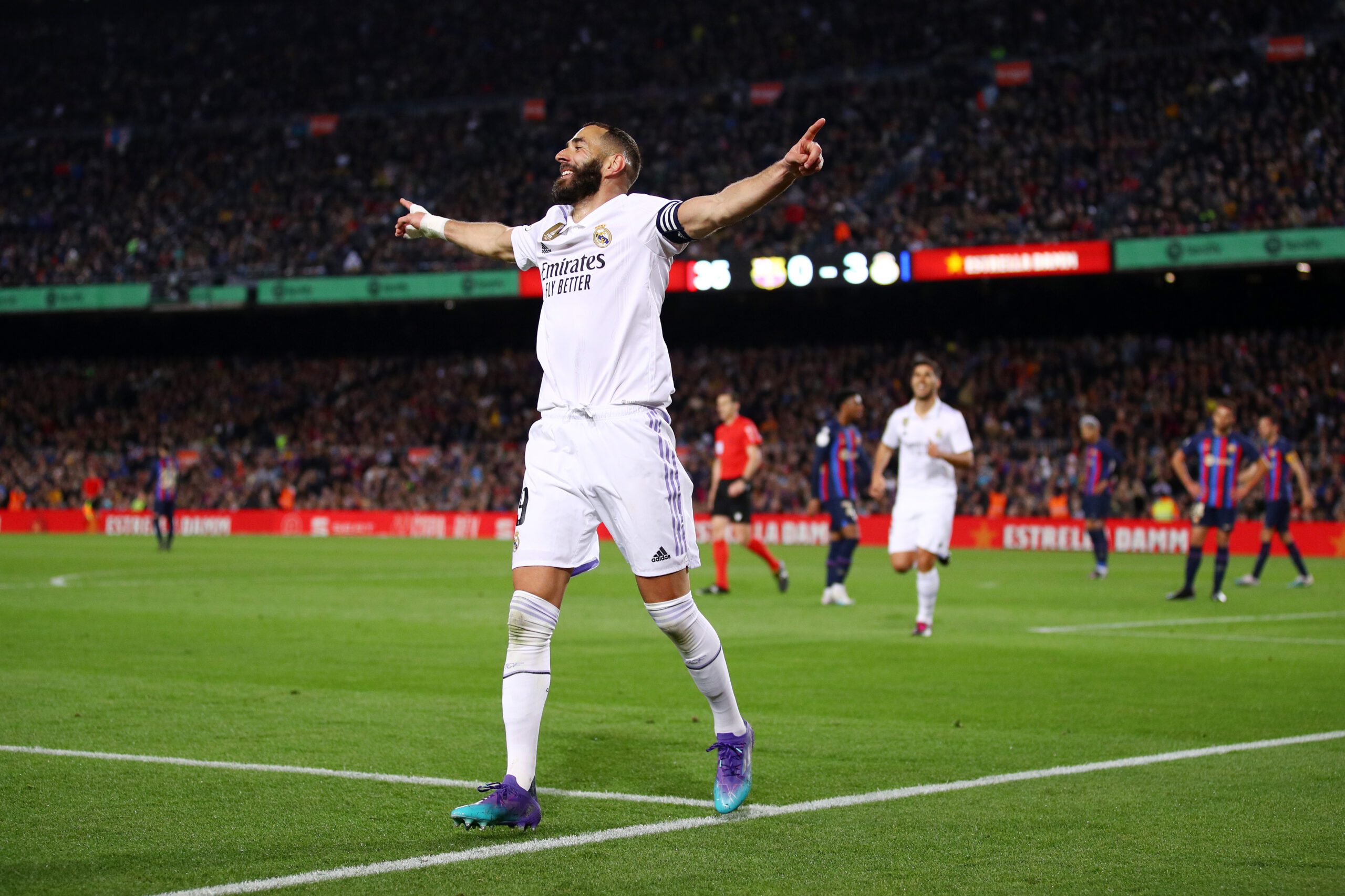 Karim Benzema, el mejor jugador de las 5 grandes ligas. Foto: Getty Images.