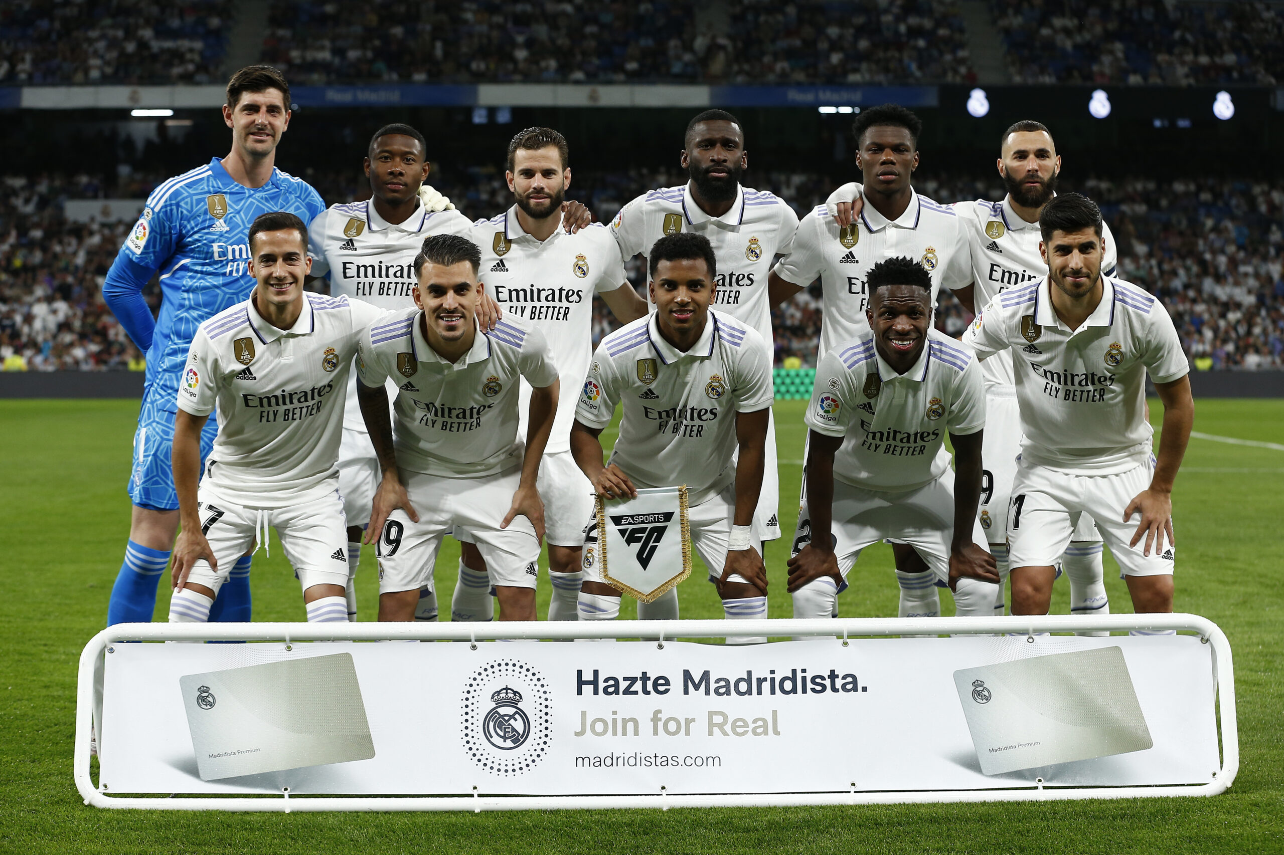 Este es el equipo de Real Madrid para enfrentar a Chelsea. Foto: Getty Images.