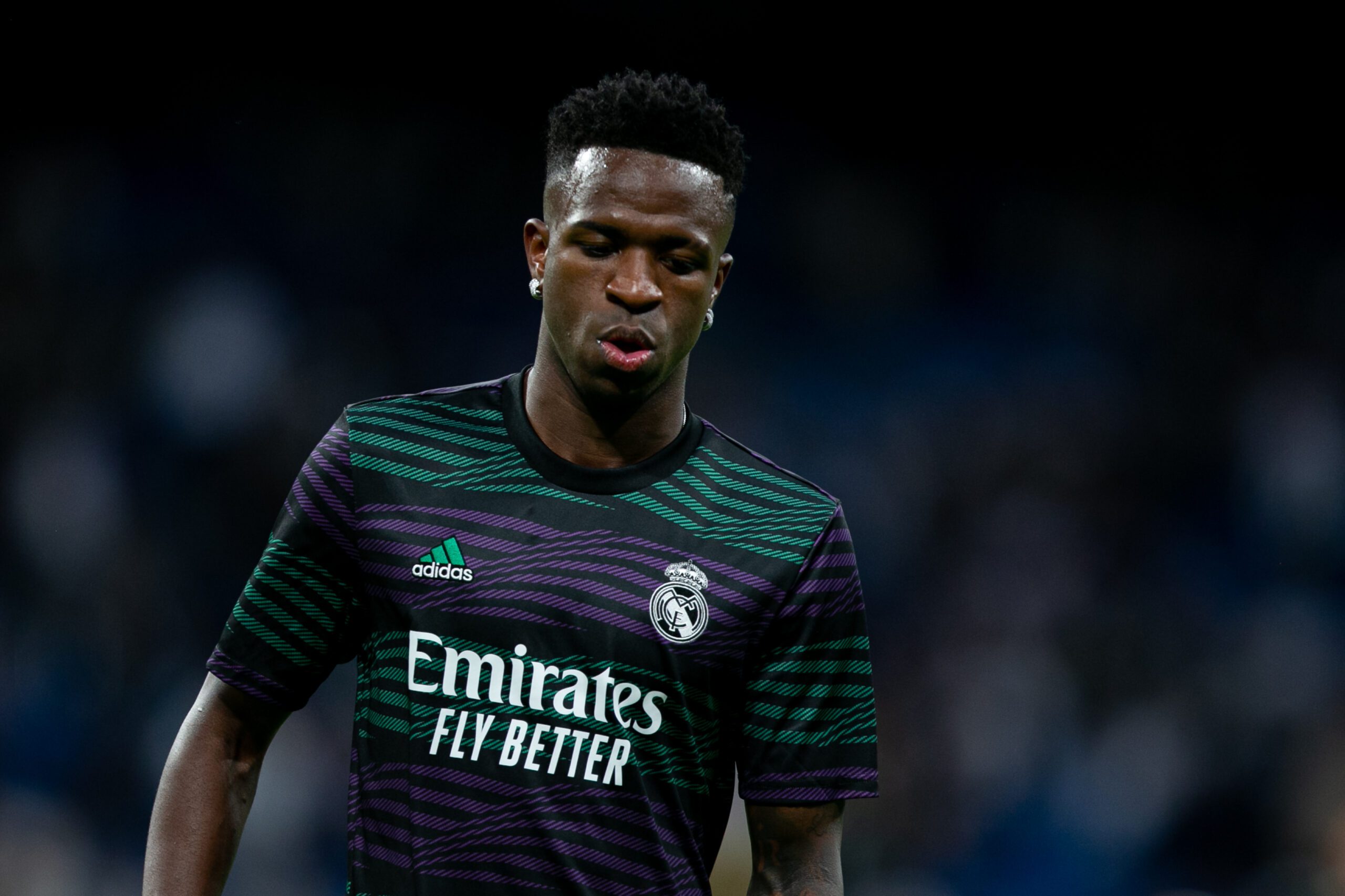 Vinicius fuera ante Cádiz. Foto: Getty Images.