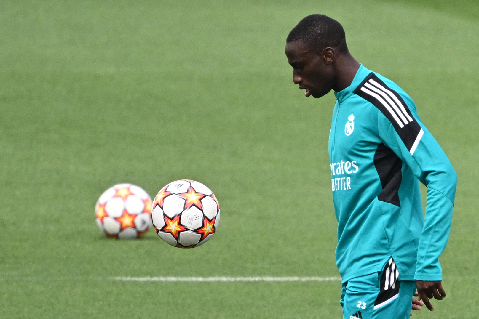 Ferland Mendy vuelve a los entrenamientos. Foto: Getty Images.