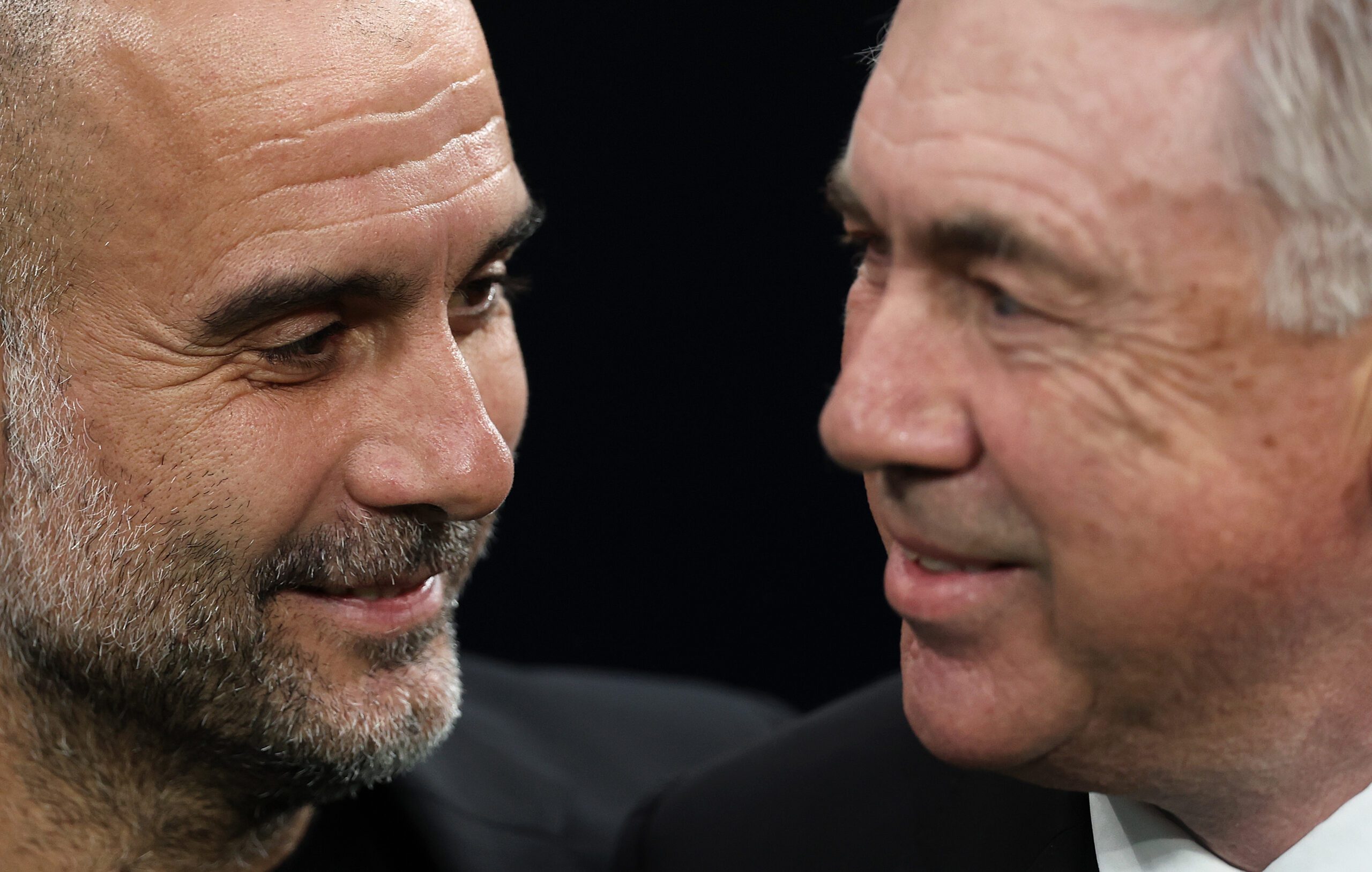 Guardiola y Ancelotti se enfrentan en conferencia de prensa. Foto: Getty Images.