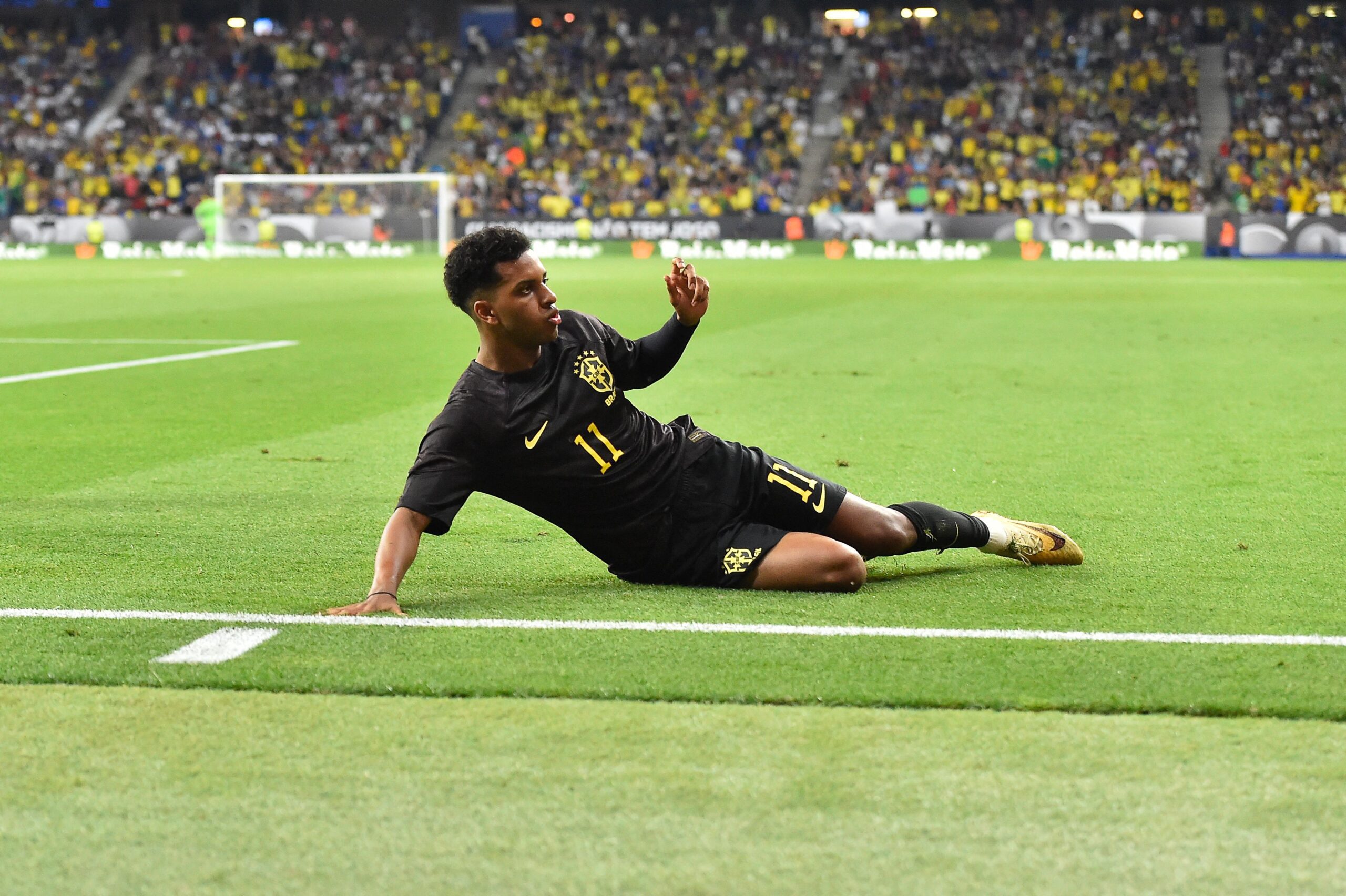 Rodrygo lesionado. Foto: Getty Images.