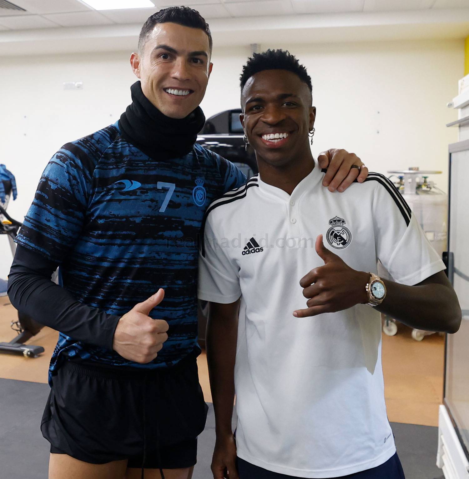 Vinicius Jr. cuenta que Cristiano Ronaldo es su máximo ídolo. Foto: Getty Images.