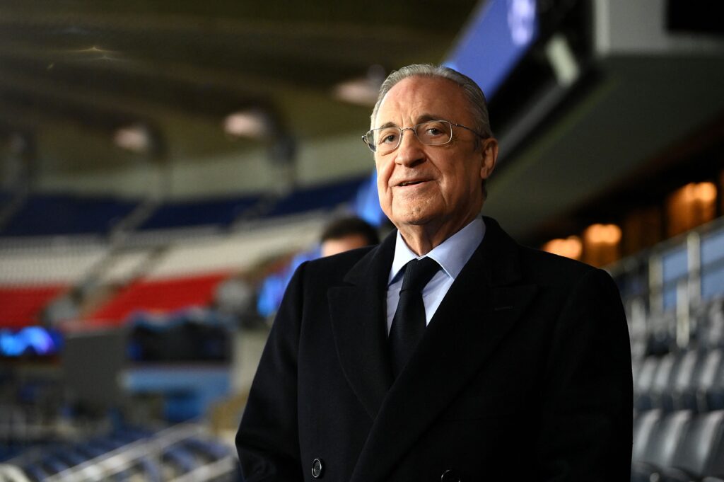 Florentino sonríe con el balance de Real Madrid. Foto: Getty Images.