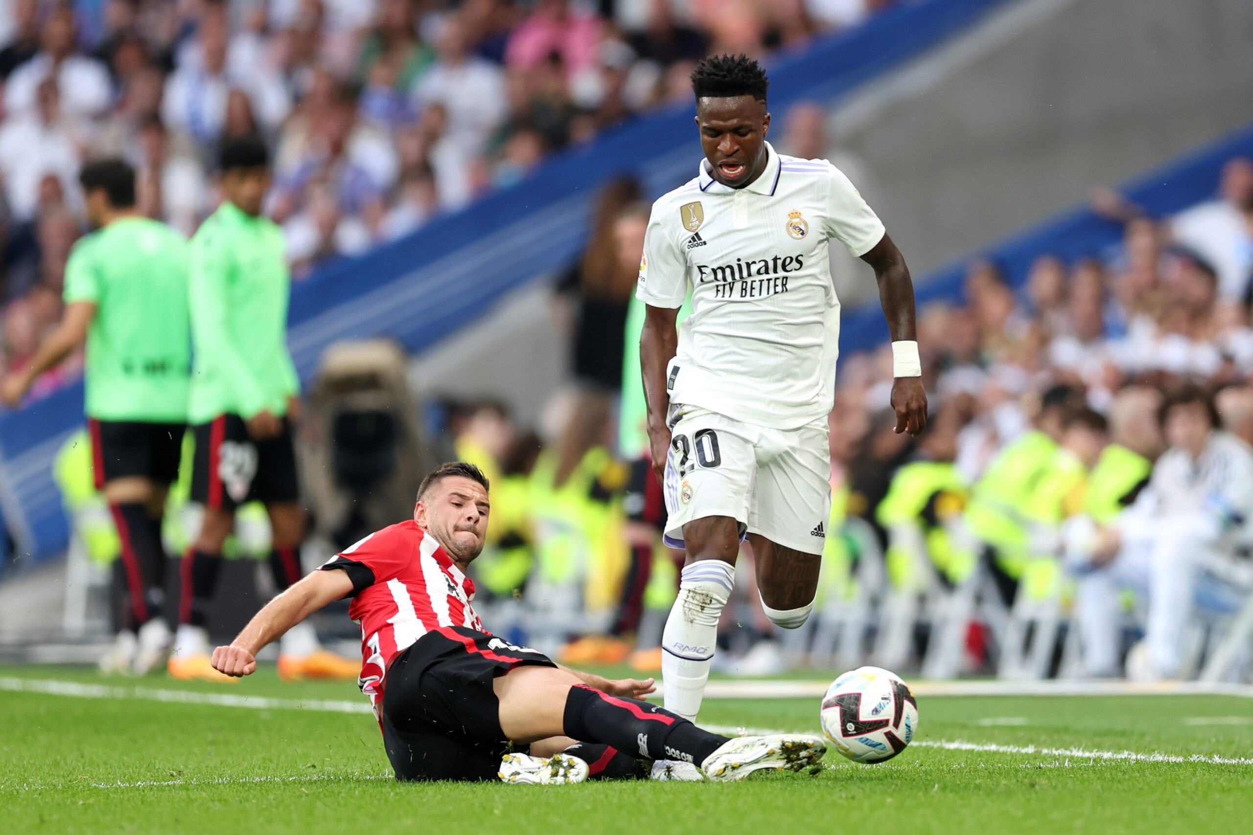 Vinicius Jr. quiere patear los penales en Madrid. Foto: Getty Images.