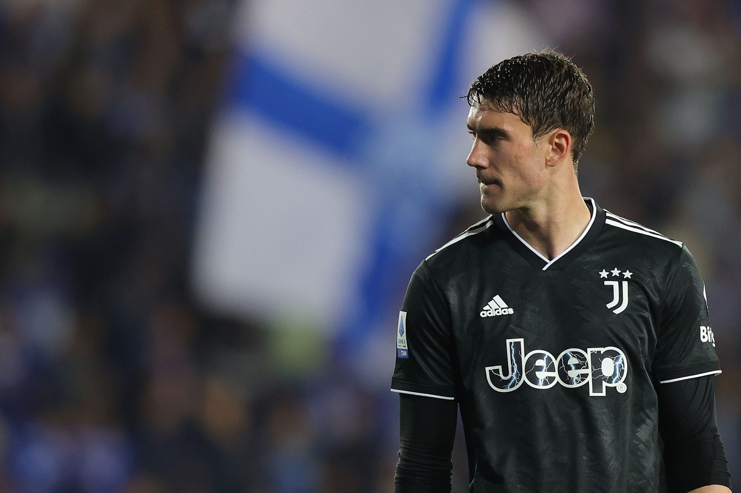 Vlahovic, el plan B de Real Madrid si no llega Mbappé. Foto: Getty Images.