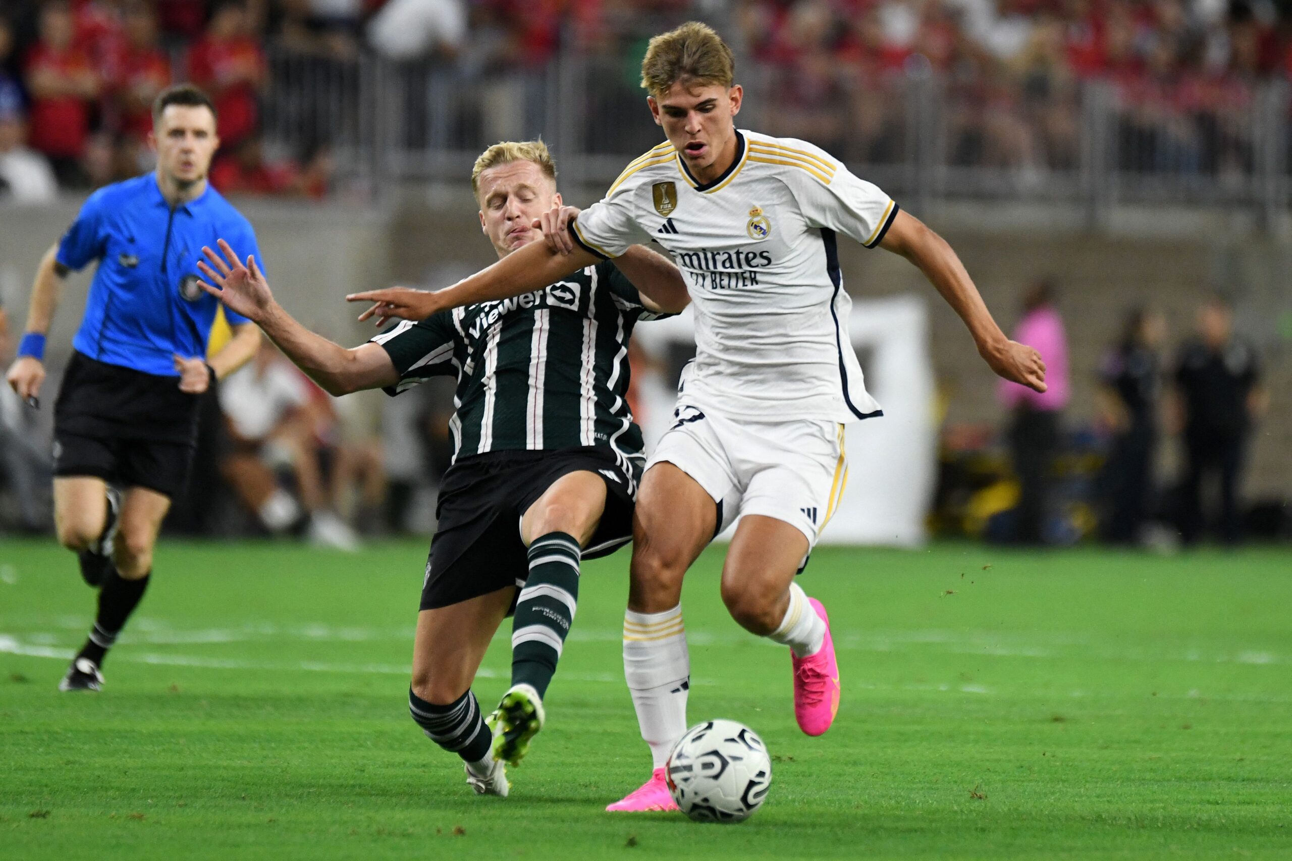 Nico Paz podría debutar en Madrid. Foto: Getty Images.