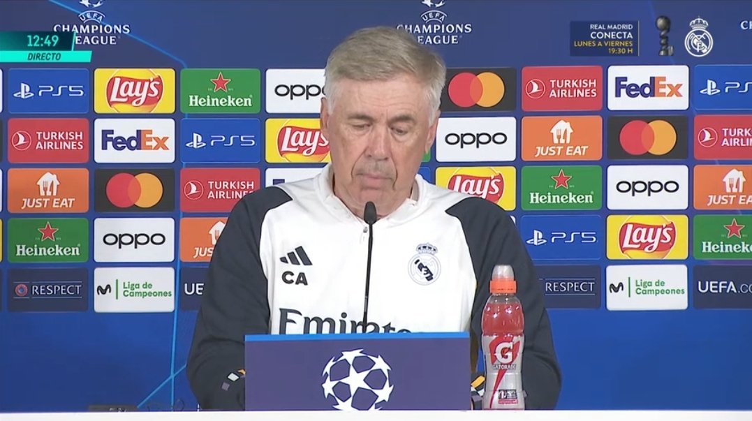 Para Ancelotti, Manchester City es el gran favorito en la Champions.