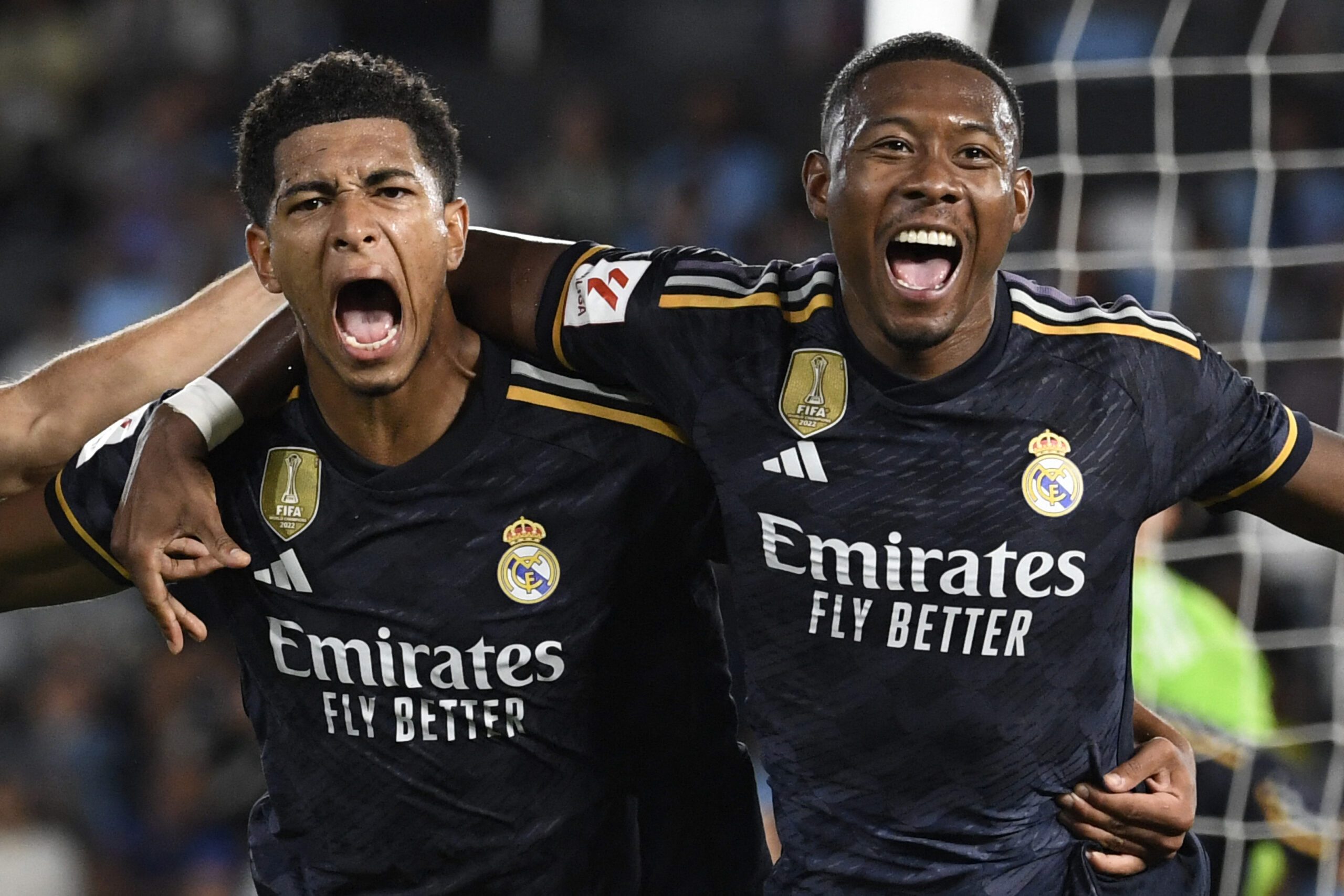 David Alaba y su amigo Bellingham. Foto: Getty Images.