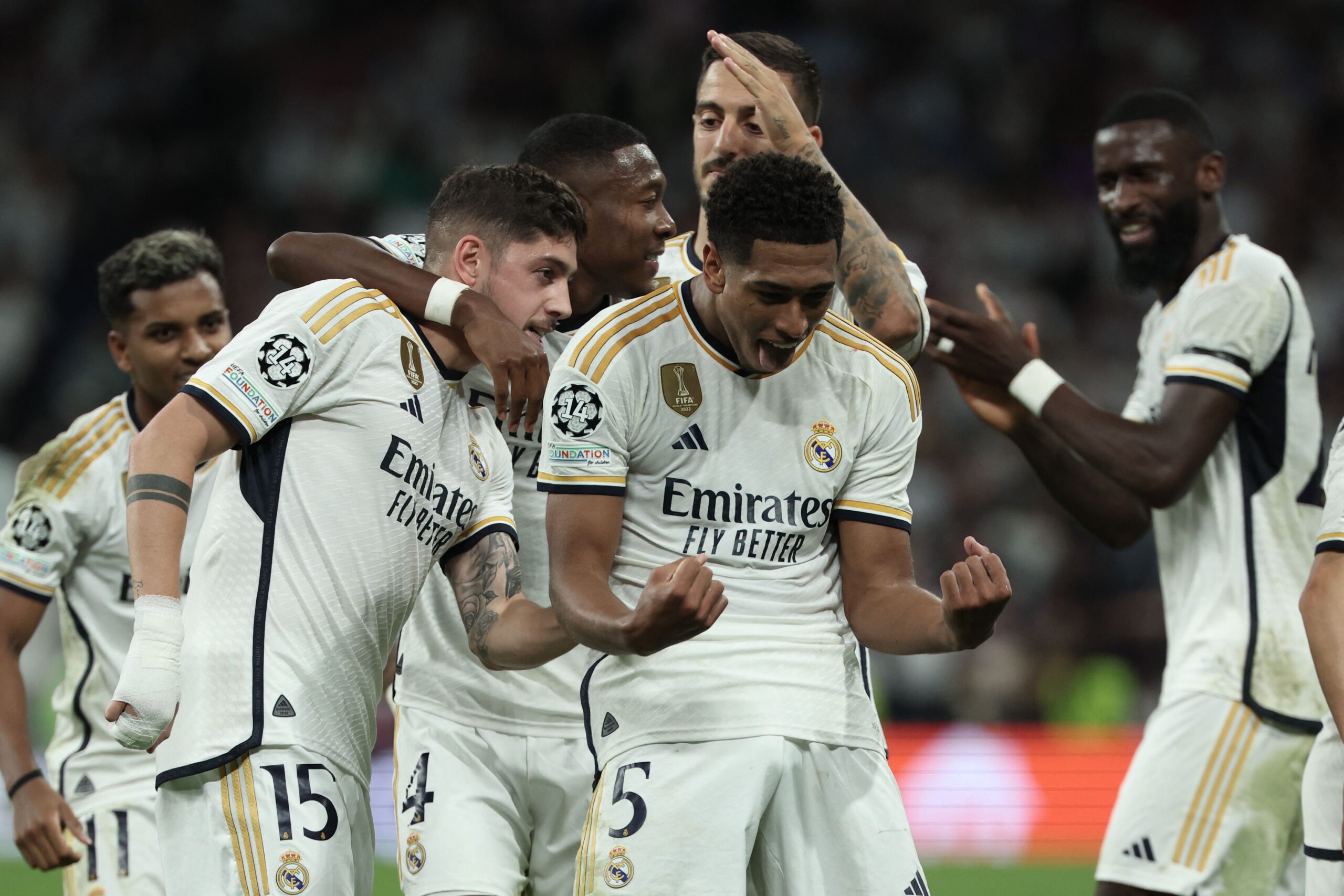 Este es el equipo de Real Madrid ante Atlético Madrid. Foto: Getty Images.