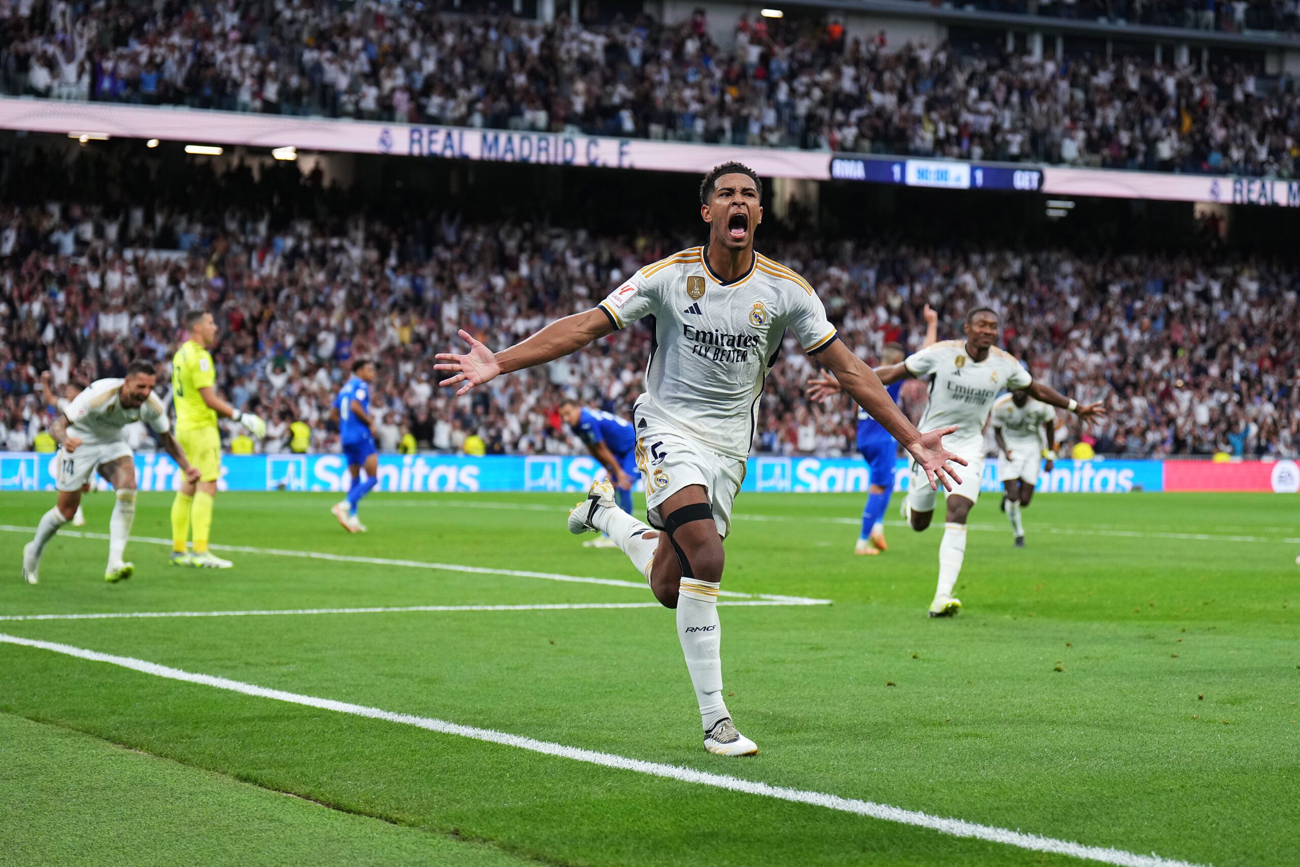 Bellingham está contento en Madrid. Foto: Getty Images.