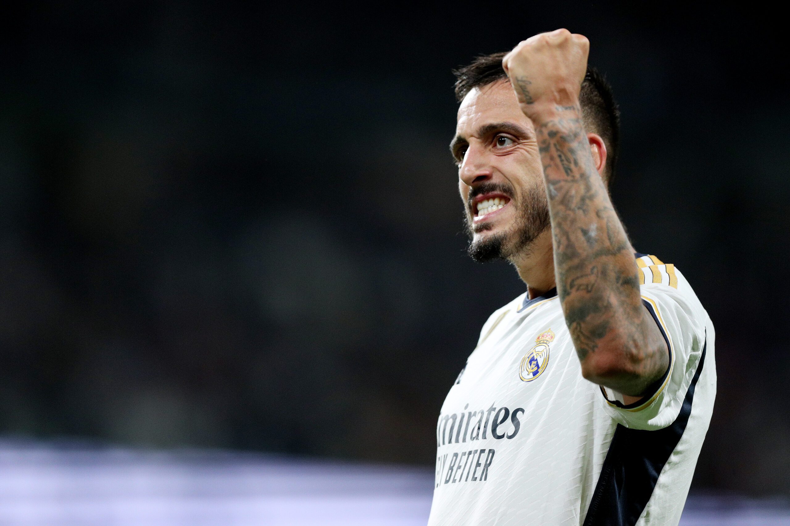 Joselu feliz en Madrid. Foto: Getty Images.