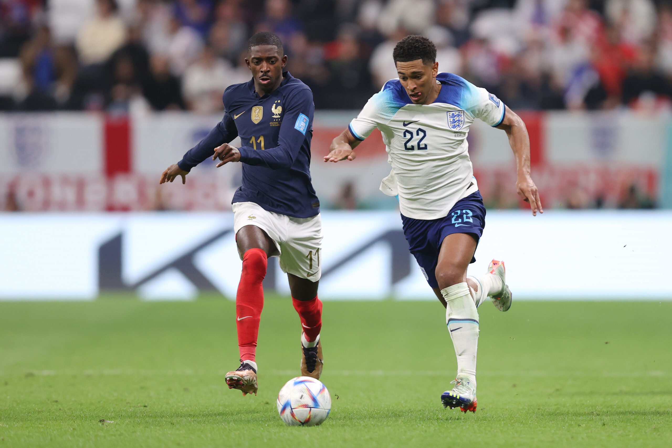 Bellingham admira una cualidad de Dembélé. Foto: Getty Images.