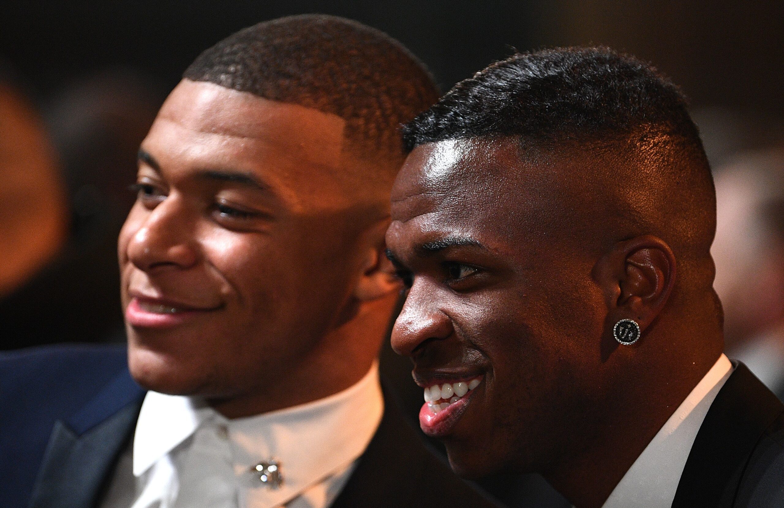 Vinicius habla sobre Mbappé. Foto: Getty Images.