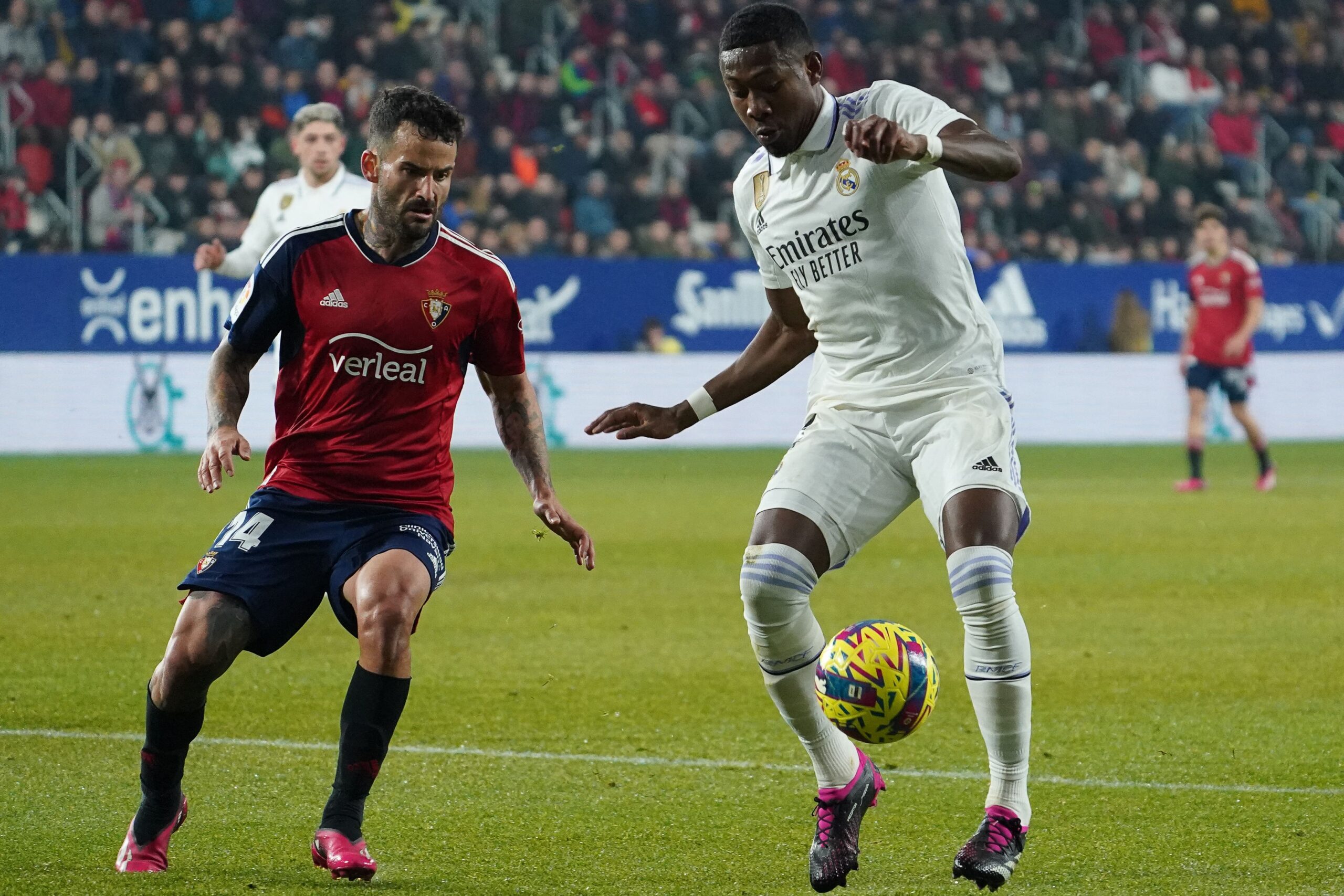 Alaba es duda contra Osasuna. Foto: Getty Images.