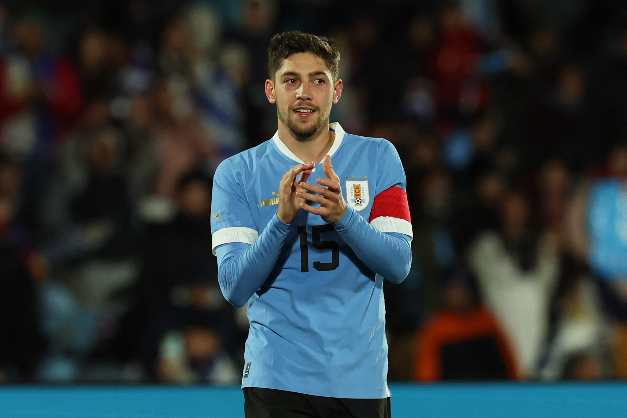 Fede Valverde y una linda entrevista. Foto: Getty Images.