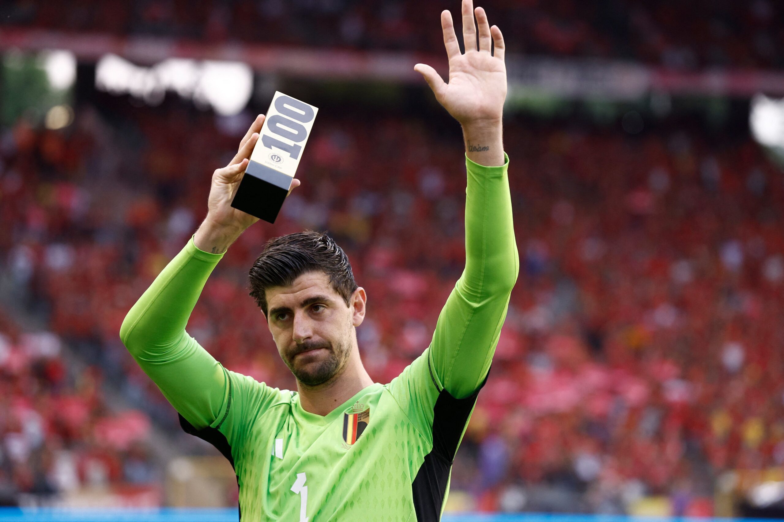 Courtois habló de su lesión. Foto: Getty Images.