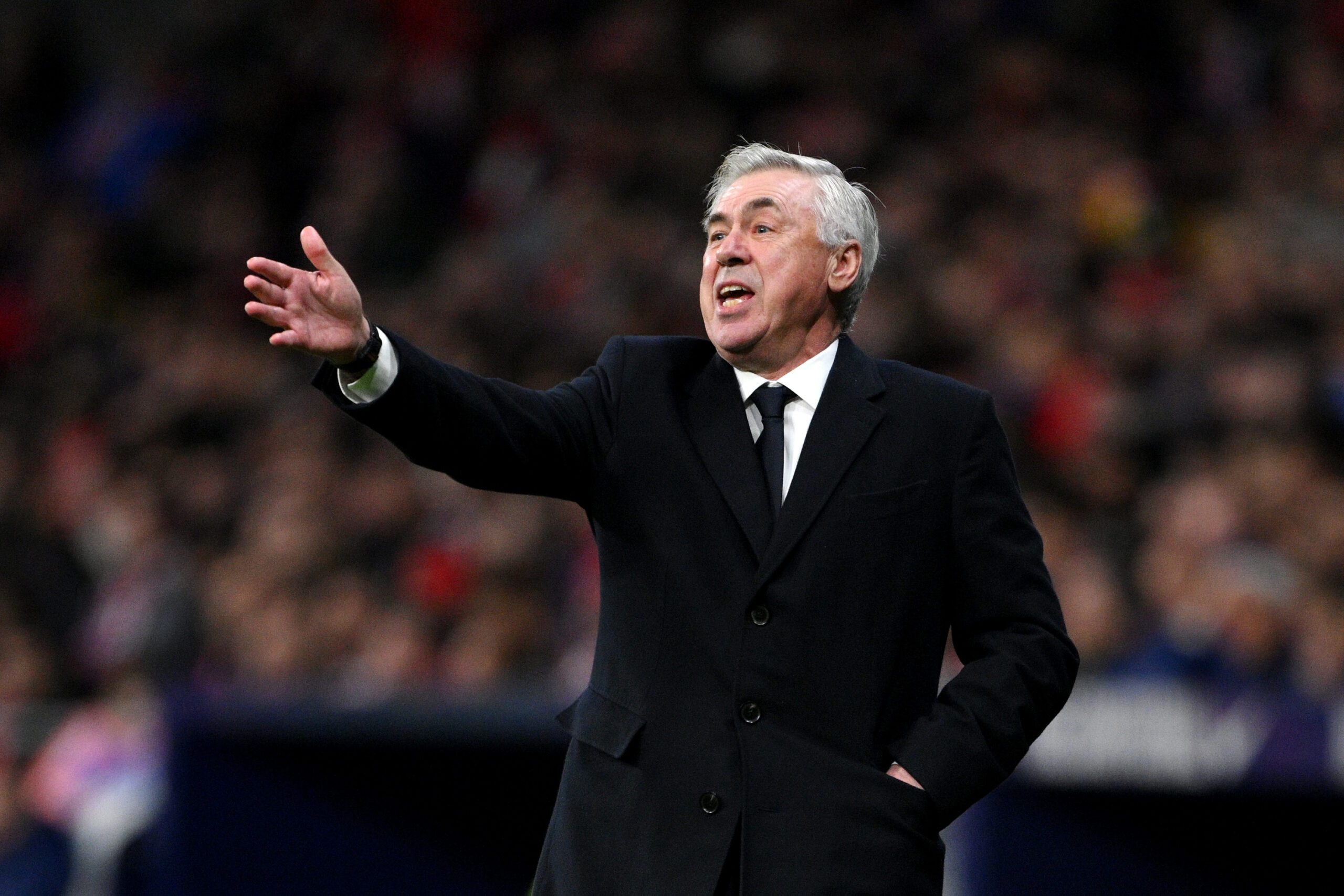 Ancelotti habló de su relación con Vinicius. Foto: Getty Images.