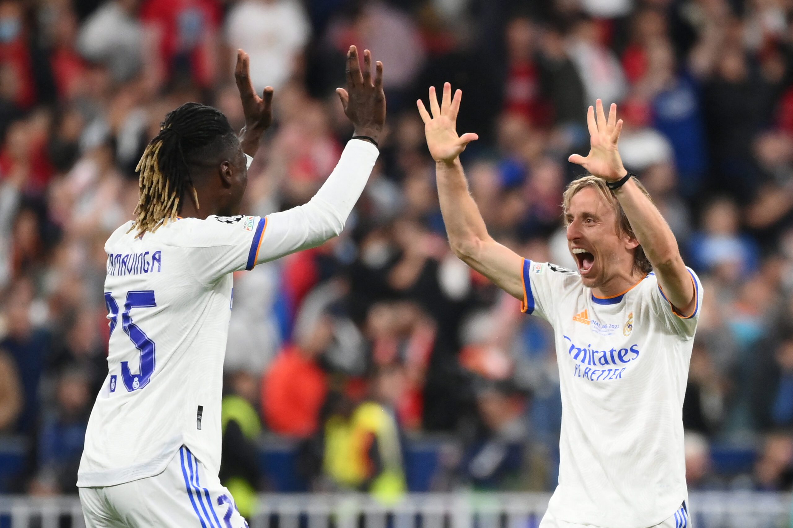Modric y Camavinga serán titulares frente al Atlético. Foto: Getty Images.