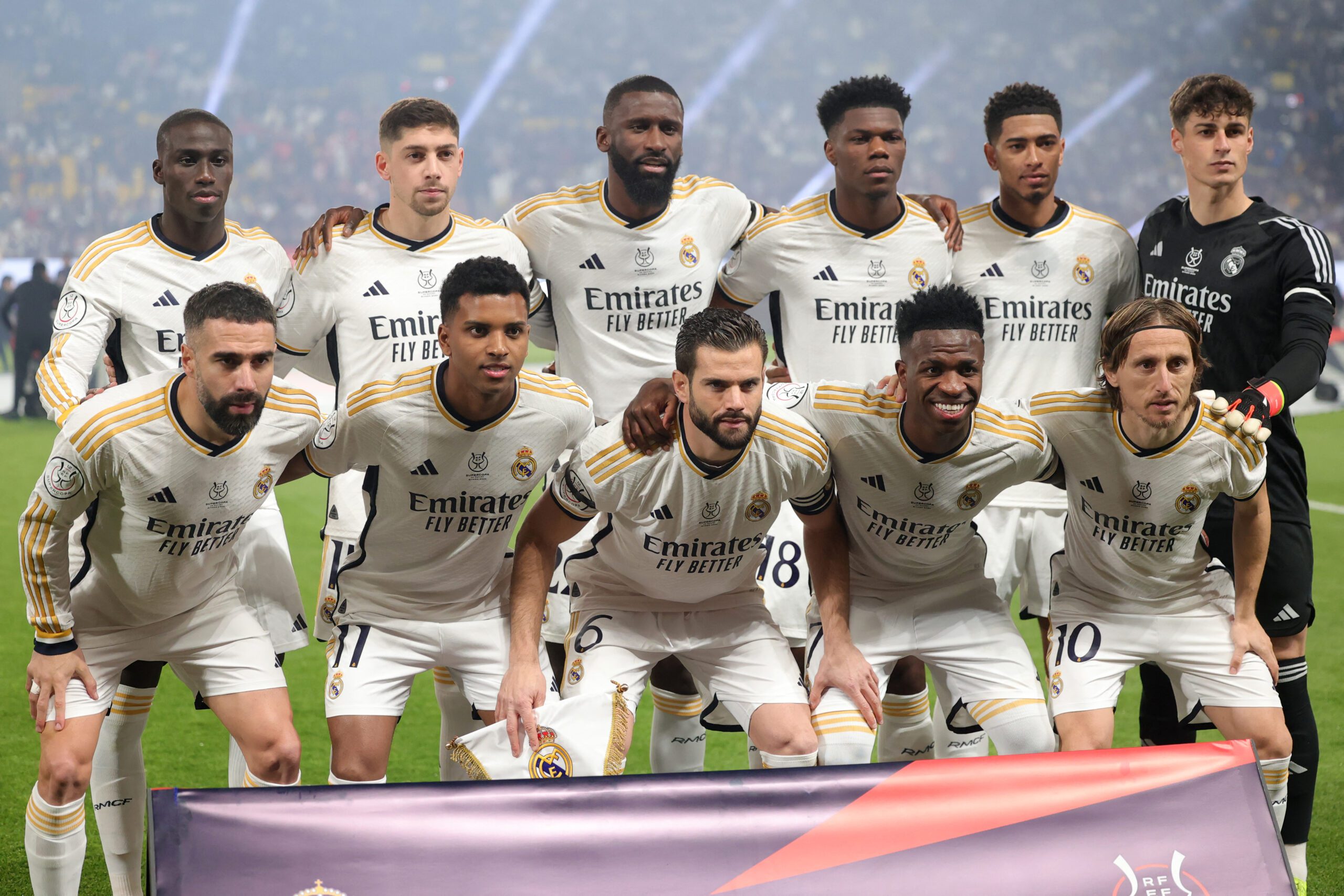 XI confirmado del Real Madrid frente al Atlético Madrid. Foto: Getty Images.