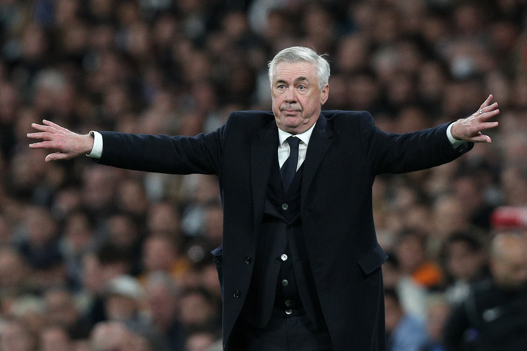 Ancelotti habla de cara al Arandina. Foto: Getty Images.