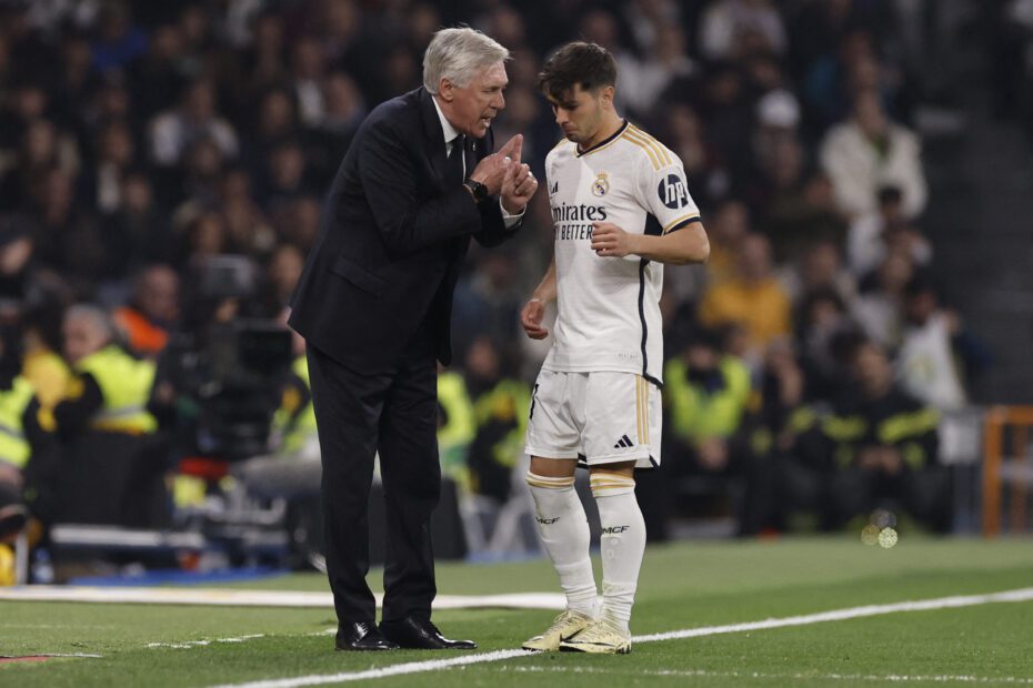 Ancelotti habla de Brahim. Foto: Getty Images.