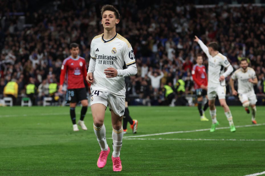 Arda Güler emociona a todo Real Madrid. Foto: Getty Images.