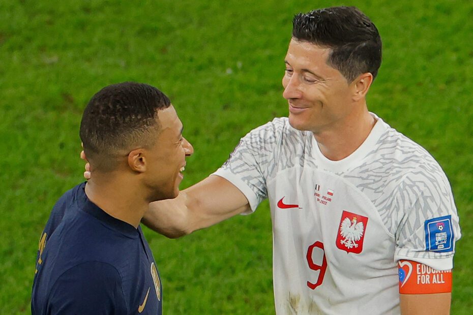 Lewandowski habló sobre Mbappé. Foto: Getty Images.
