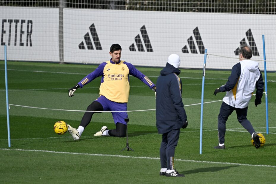 Courtois entrena e ilusiona a todo Real Madrid. Foto: Getty Images.