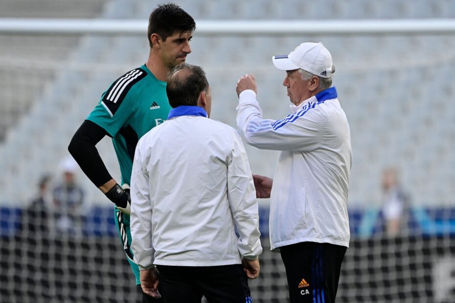 Ancelotti sobre Courtois. Foto: Getty Images.