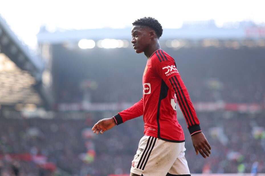 Mainoo, joya del Manchester United. Foto: Getty Images.