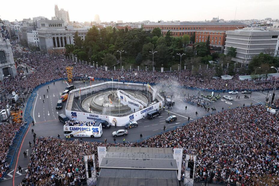 Si Real Madrid consigue La Liga irá a Cibeles. Foto: Getty Images.