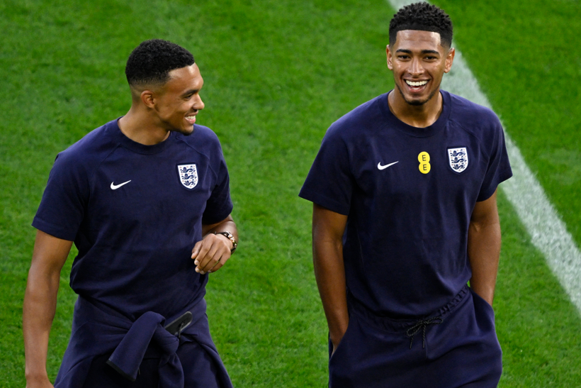 Bellingham y Alexander-Arnold. Foto: Getty Images.