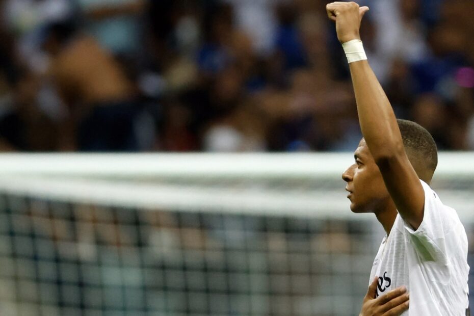 Mbappé está feliz en Real Madrid. Foto: Getty Images.