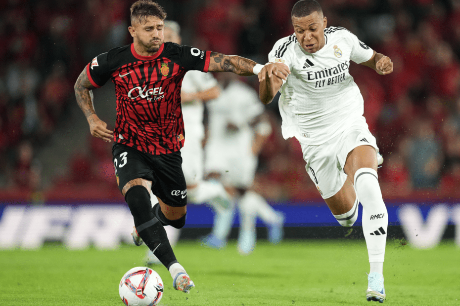 Maffeo contra Mbappé. Foto: Getty Images.
