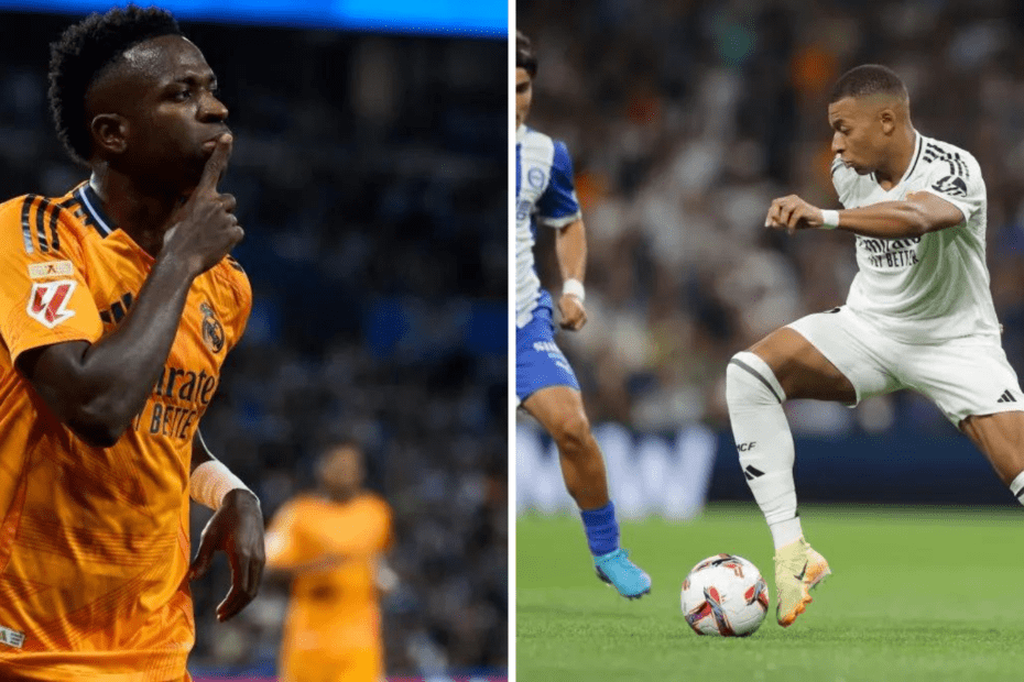 Mbappé y Vinícius. Foto: Getty Images.