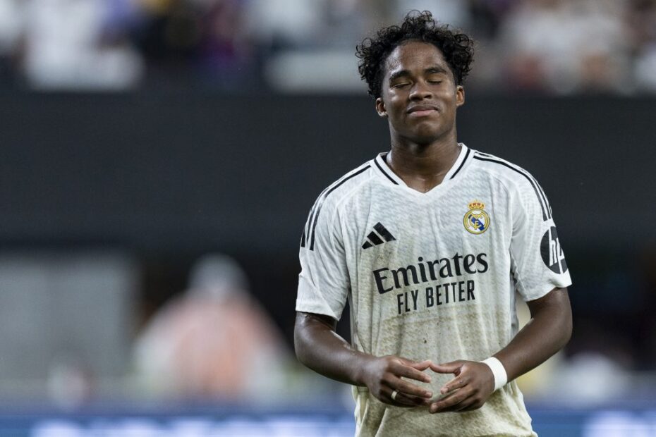 El mensaje de Endrick a Ancelotti. Foto: Getty Images.