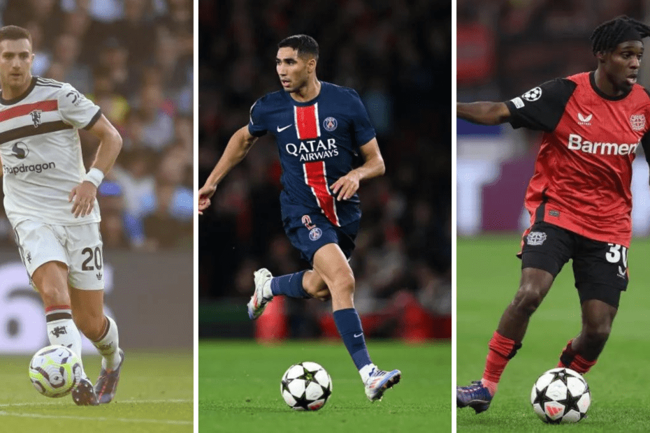 Las tres alternativas que consideraría el Real Madrid para el lateral derecho en 2025. Foto: Getty Images.