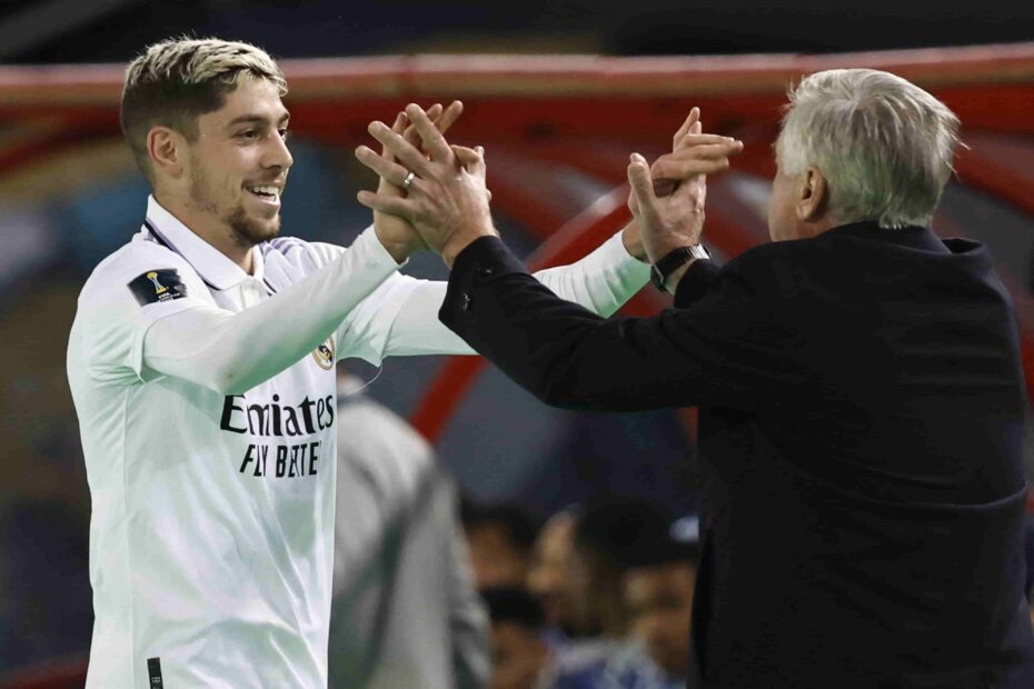 Ancelotti habla de Valverde. Foto: Getty IMages.