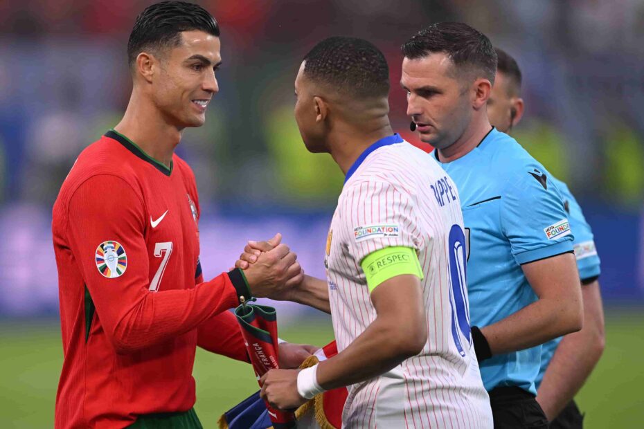 Mbappé vs. Cristiano. Foto: Getty Images.