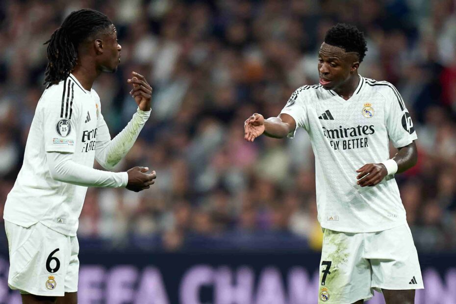 Vinicius y Camavinga. Foto: Getty Images.