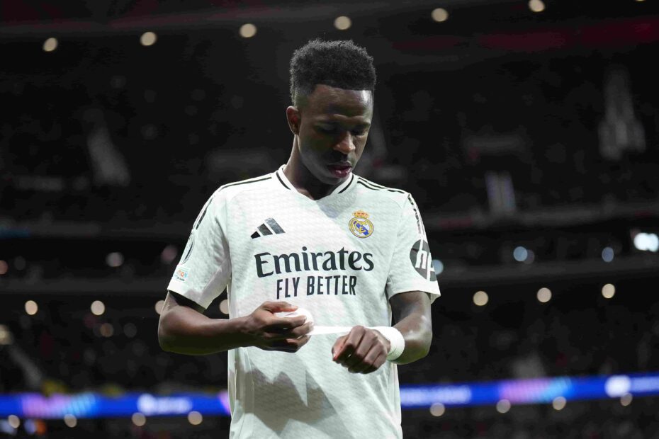 Vinicius en problemas. Foto: Getty Images.