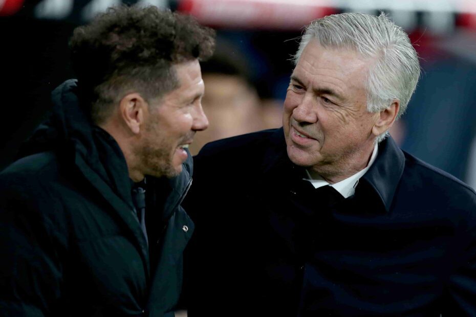 Ancelotti y Simeone. Foto: Getty Images.