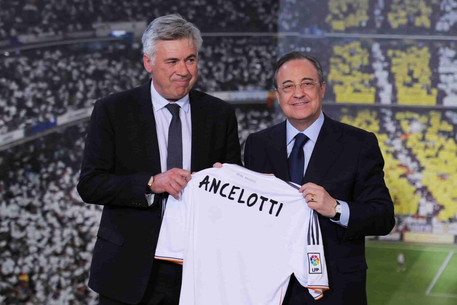 Ancelotti y Florentino. Foto: Getty Images.