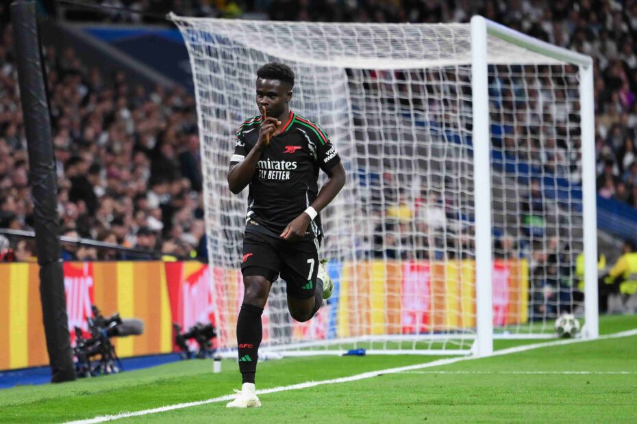 Real Madrid busca a Saka. Foto: Getty Images.