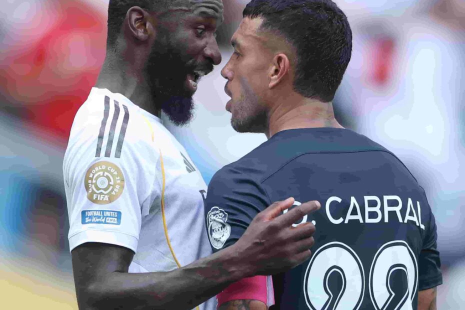Cabral vs Rüdiger. Foto: Getty Images.