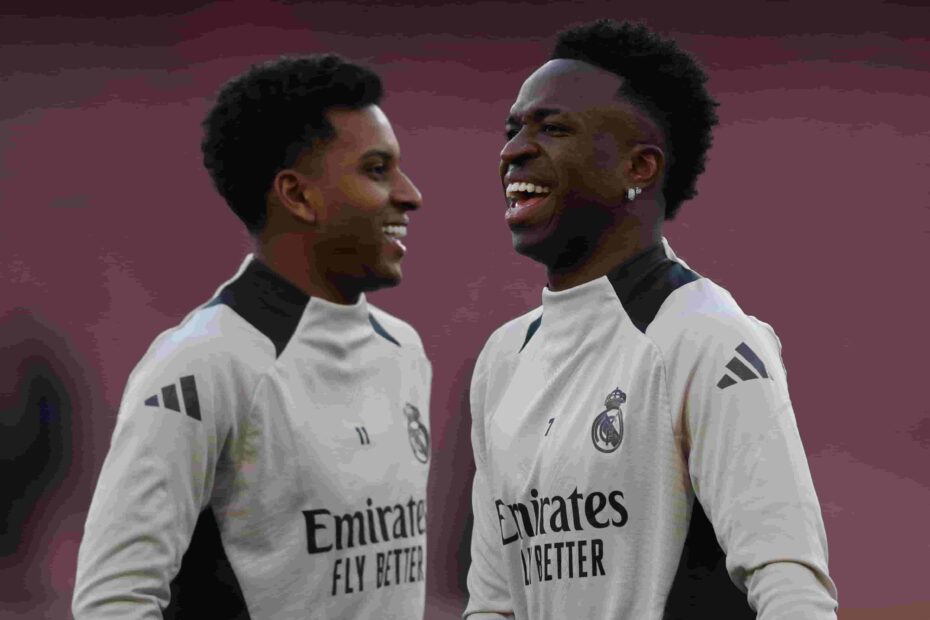 Rodrygo y Vinicius. Foto: Getty Images.